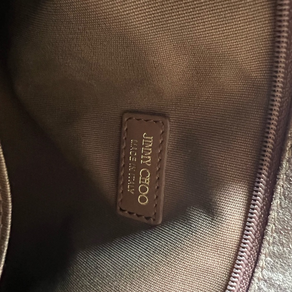 Jimmy Choo Woven Suede Clutch - Picture 8 of 11